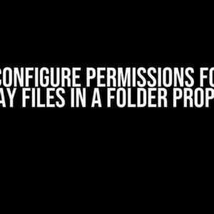 How to Configure Permissions for NFS to Display Files in a Folder Properly?